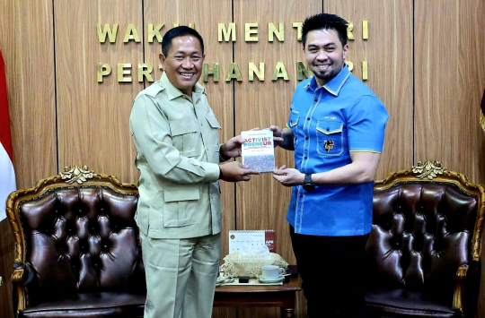 Wamenhan Terima KNPI, Dorong Pemuda Jadi “Activistpreneur” dan Perkuat Bela Negara